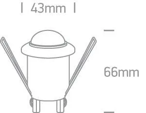 22008 IR RECESSED MOTION SENSOR 200W 230V