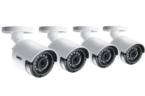 2K 4MP Super High Definition Bullet Security Cameras with Night Vision (4 Pack)