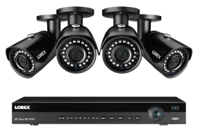 2K IP Security Camera System with 8-Channel NVR and Four 5MP HD IP Outdoor Cameras, 135FT Night Vision