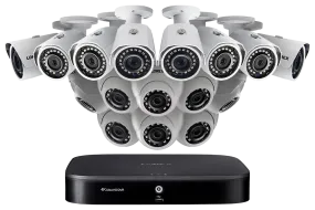 2K Super HD 16-Channel Security System with Sixteen 2K (5MP) Cameras, Advanced Motion Detection and Smart Home Voice Control