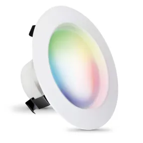 4 in. 8W (50W Replacement) Color Changing Alexa Google Siri Smart Wi-Fi Recessed Downlight