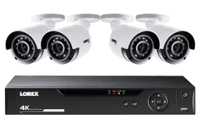 4K HD 8 Channel Security System with 4 Ultra HD 4K Outdoor Cameras, 135ft night vision