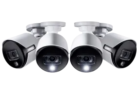 4K Ultra HD Active Deterrence Security Camera (4-pack)