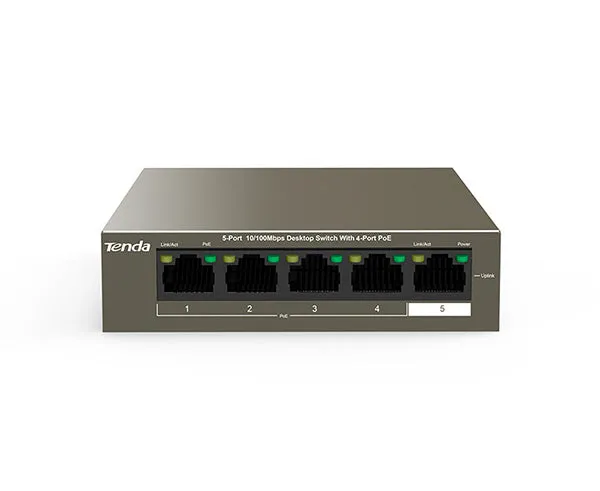 5-Port 10/100Mbps Desktop Switch with 4-Port PoE