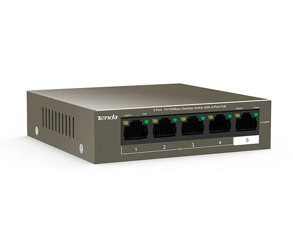 5-Port 10/100Mbps Desktop Switch with 4-Port PoE