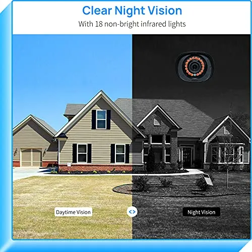 【5X Optical Zoom,2K】 Hiseeu Pan/Tilt/Zoom Security Camera,3 Megapixels Outdoor Wireless Surveillance Camera,Floodlights Full Color Night Vision,Two Way Audio,IP66 Waterproof, Motion Detection…