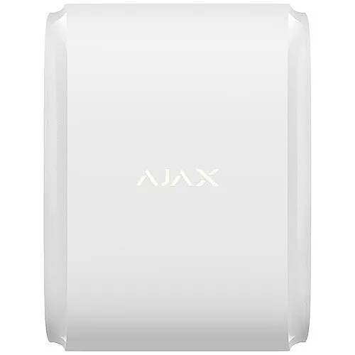 AJAX 42803.81.WH3 Wireless Outdoor Dual-Side Curtain-Type Motion Detector with Anti-Masking and Pet Immunity, White