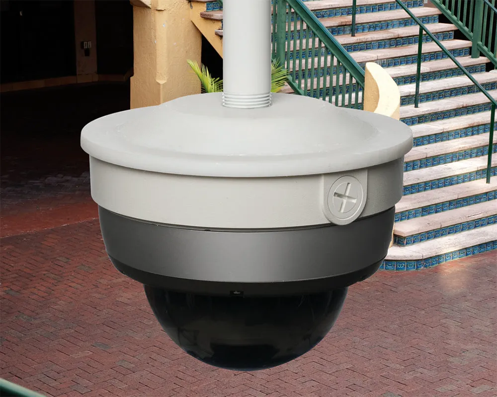 Arlington Industries 8161BP - Weatherproof Security Camera Mounting Box (Pipe Mount)