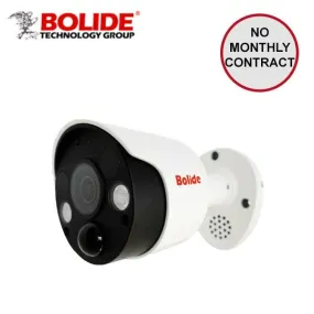 Bolide - BN8035F-NDAA - IP / 5MP / Floodlight Bullet Camera / Fixed / 4mm Lens / Outdoor / IP66 / 20m IR / DC 12V - POE / White