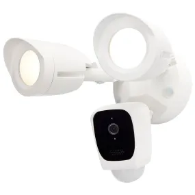 BULLET SECURITY LIGHT W/ CAMERA - WHITE