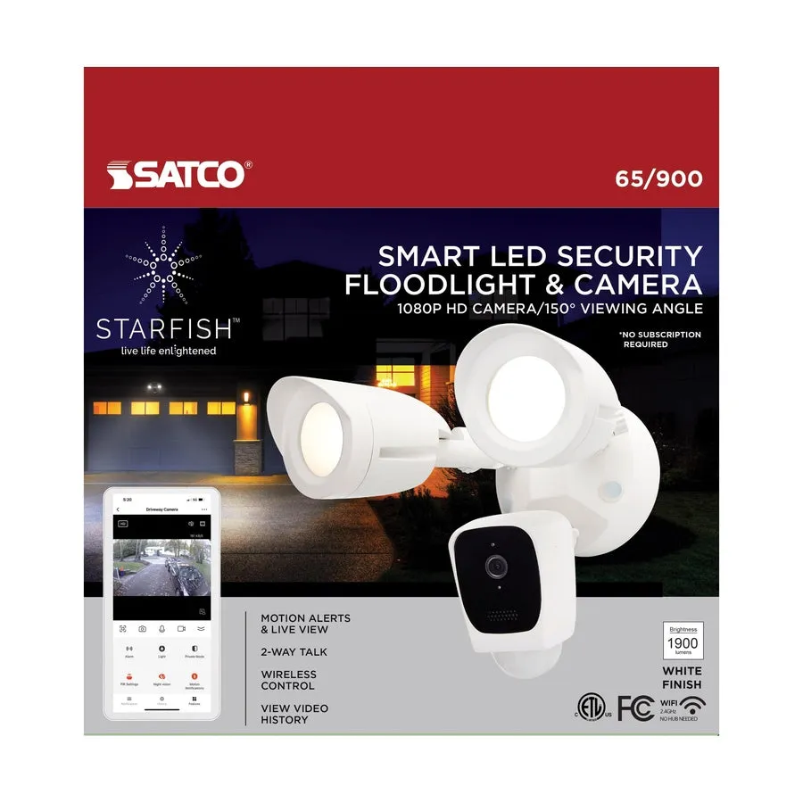 BULLET SECURITY LIGHT W/ CAMERA - WHITE