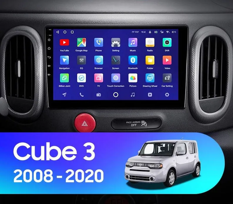 Car Dealz 10.2" Android 10.0 For Nissan Cube 3 Z12 2008 - 2020 In Dash Plus OEM Fascia