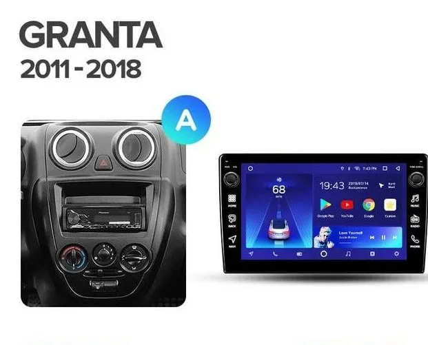 Car Dealz 10.2" Android 10.0 LADA Granta Sport 2011-2018 w CAM In Dash Plus OEM Fascia