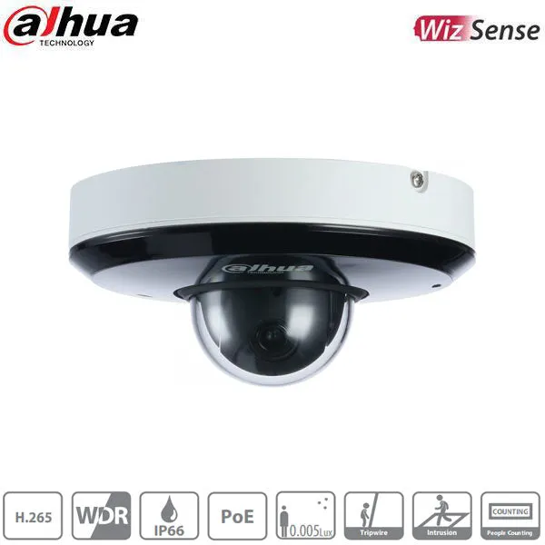 Dahua / IP / 4MP / Mini PTZ Camera / Varifocal / 2.8-12mm Lens / Outdoor / WDR / IP66 / Starlight / 15m IR / 5 Year Warranty / DH-1A404XBNR