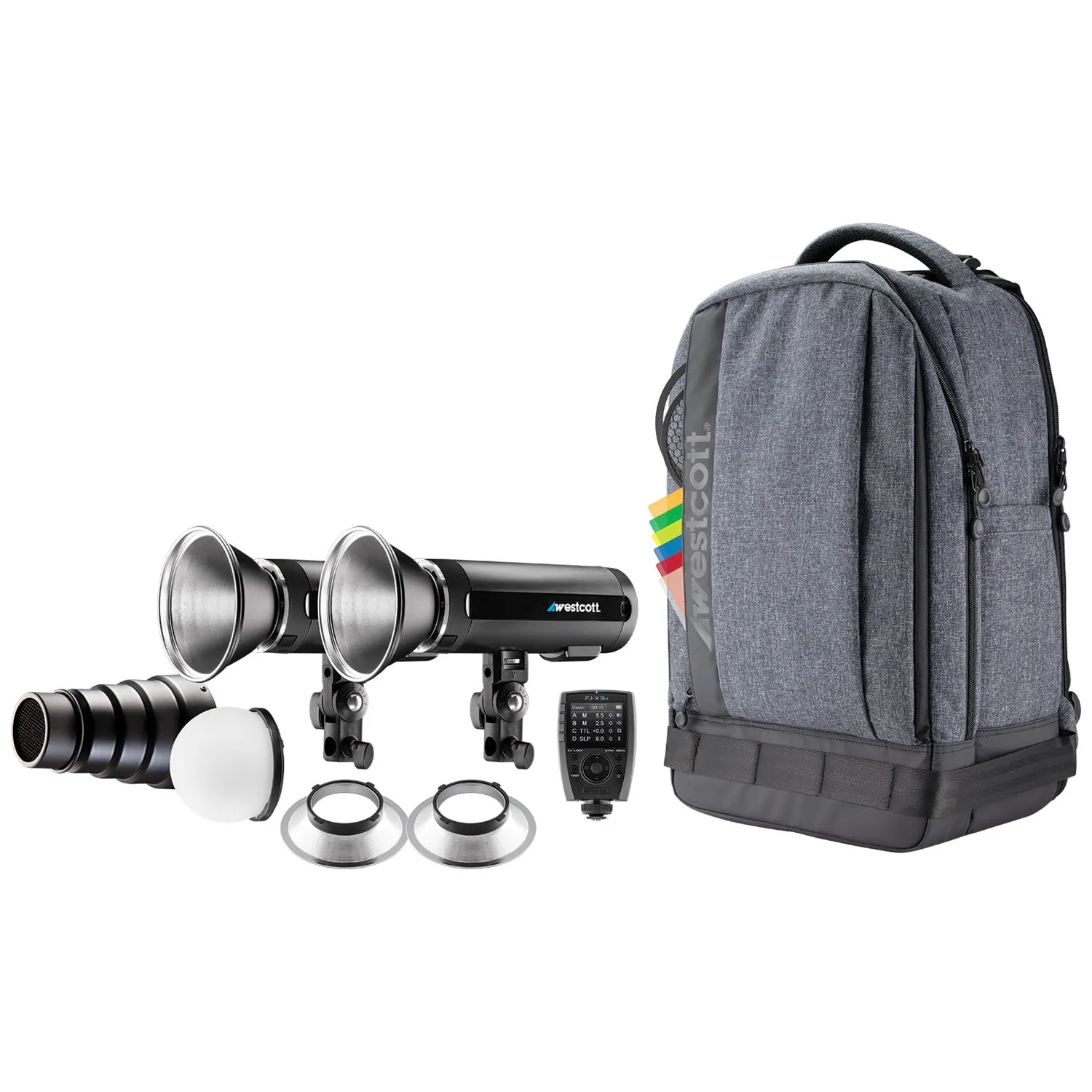 FJ200 Strobe 2-Light Backpack Kit with FJ-X3 S Wireless Trigger for Sony Cameras