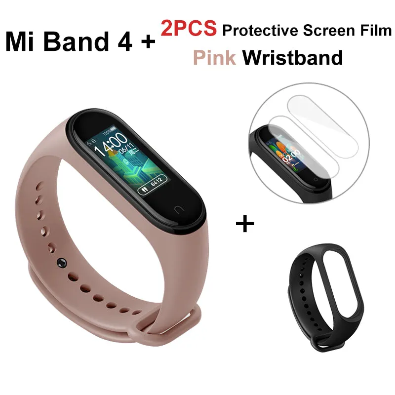 Global Version Xiaomi Mi Band 4 Smart Band Fitness Tracker bracelet Heart Rate Tracker Colorful Display Instant Message 135mAh