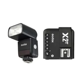 Godox TT350N 2.4G i-TTL HSS Speedlite Flash and X2T-N trigger kit for Nikon - Bundle