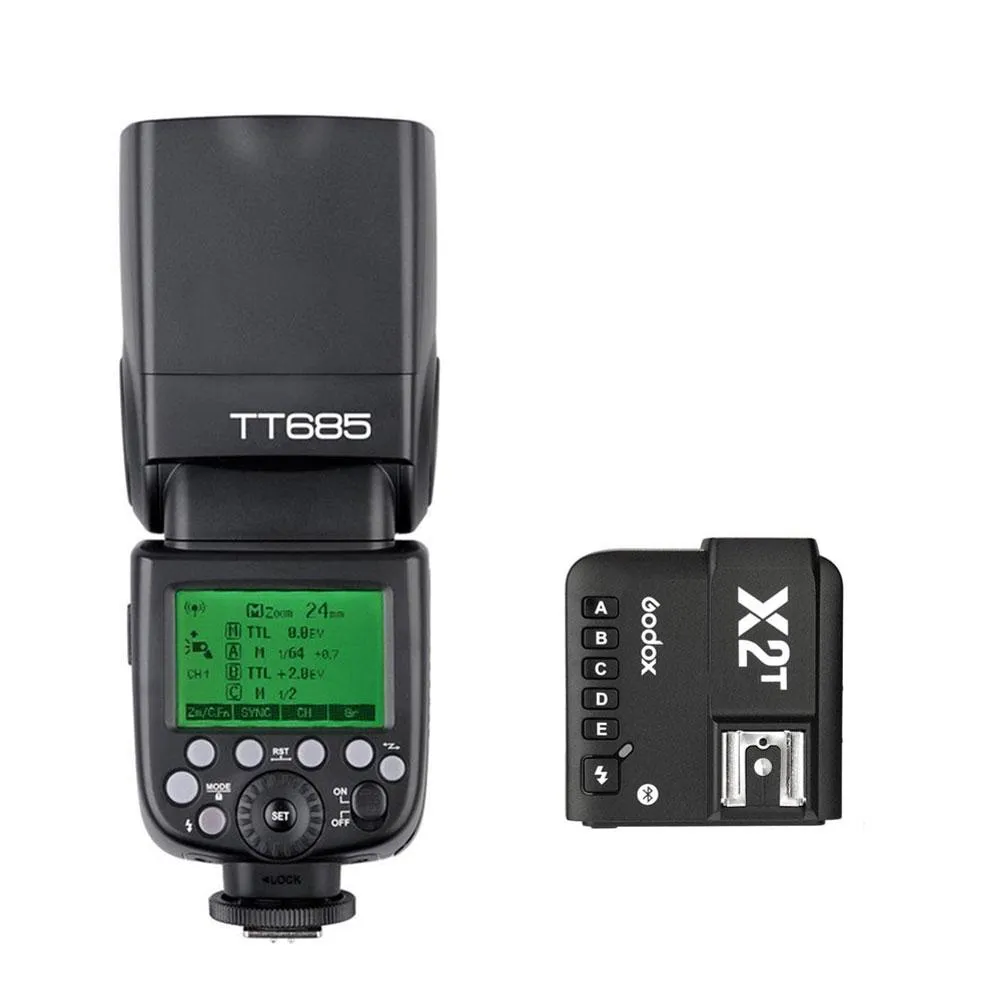 Godox TT685S 2.4G HSS 1/8000s TTL Speedlite Flash and X2T-S Trigger Kit for Sony - Bundle