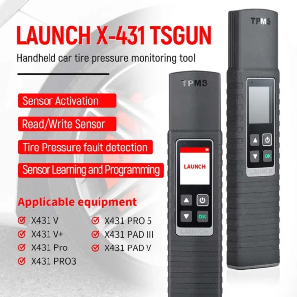 GT-LTS1 - Launch X-431 TSGUN | TPMS Programmer | X-431 Integrated Accessory