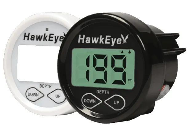 Hawkeye DepthTrax 2B Dashboard Mounted Depth Sounder with Transducer