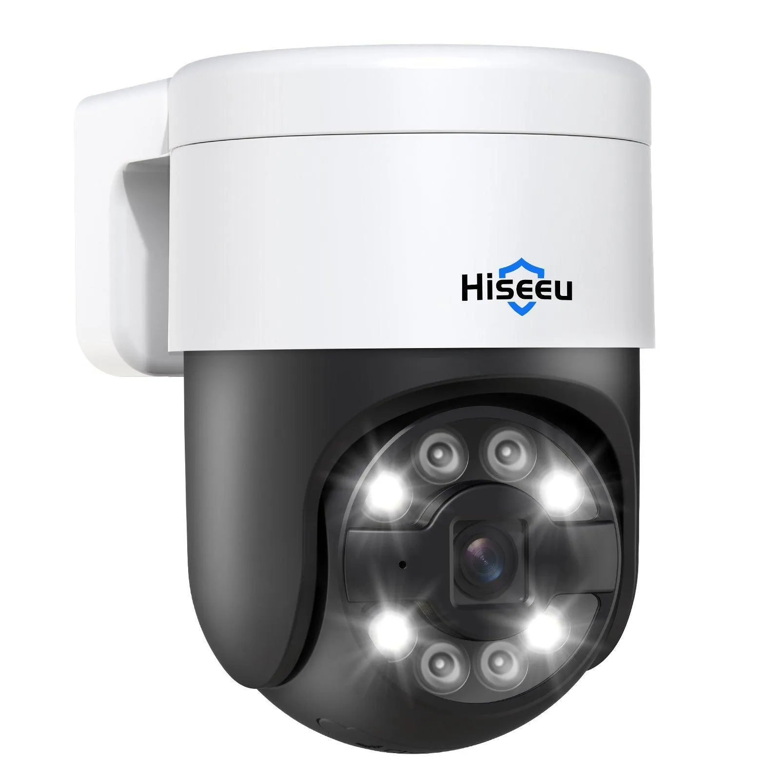 Hiseeu 【Auto Tracking  2-Way Audio】 5MP PoE Security Camera Outdoor,CCTV Home Security Cameras,PTZ 300°Pan 90 Tilt Digital Zoom,Spotlight Alarm, Human Detection, No Monthly Fee