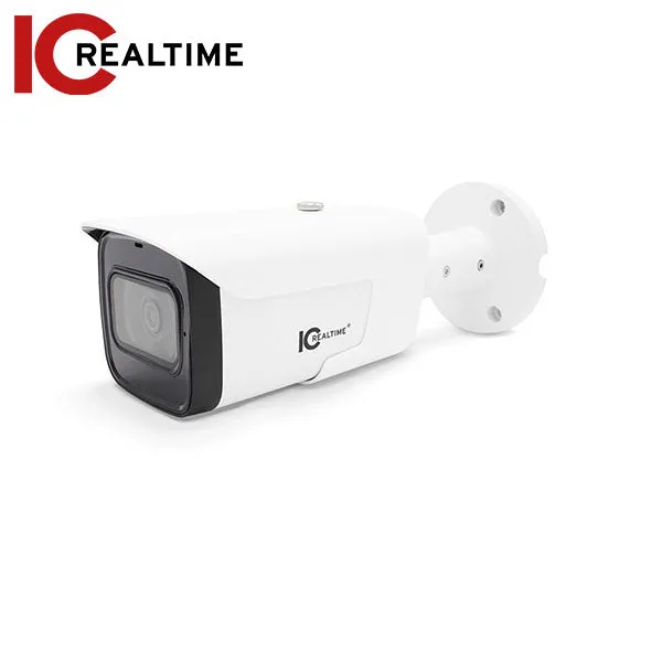 IC Realtime - HDMX-B50V-IR-DPM1 / 5MP HDAVS 16:9 Aspect Ratio Indoor/Outdoor Mid Size Bullet Camera / Varifocal 2.7-13.5mm Motorized Lens (113° - 31°) / 262 Ft IR