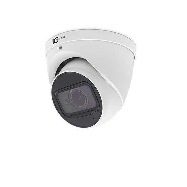 IC Realtime - ICR-300H4W / 2MP HD-AVS Indoor/Outdoor Mid Size Eyeball Dome Camera / 2.7-13.5mm Optical Lens (108.7 - 28.7 AOV) / 197 Ft / Smart IR 12VDC / Built-In Mic