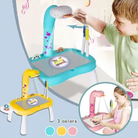 Kids Smart Projector Desk With Light & Music