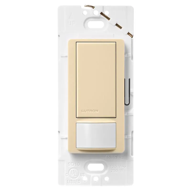 Lutron Maestro Occupancy 2 amps Single Pole Motion Sensor Switch Ivory 1 pk