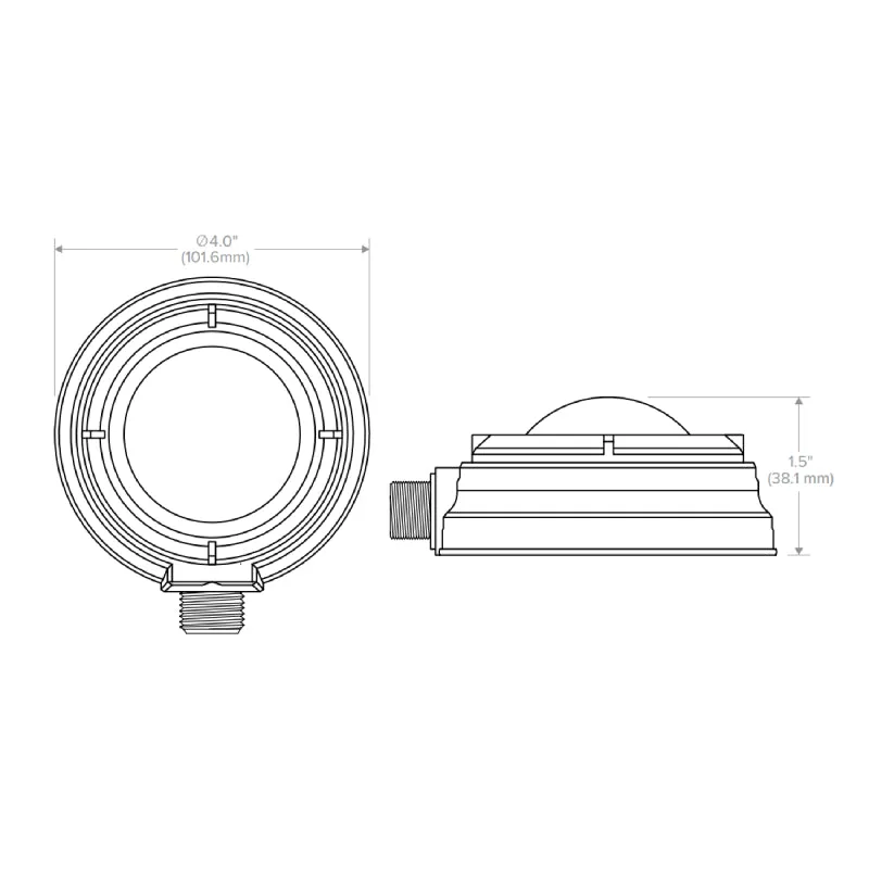 NX Lighting Controls WSPDBEMUNV Bluetooth WASP Occupancy/Vacancy Sensor, End Mount