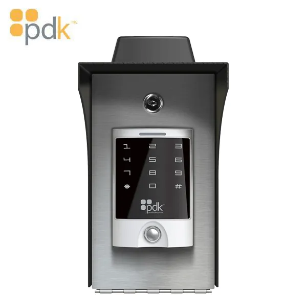 PDK - Pedestal IO - Outdoor Pedestal Mount Enclosure  - with Pre-Installed Single Gang Reader (Ethernet)