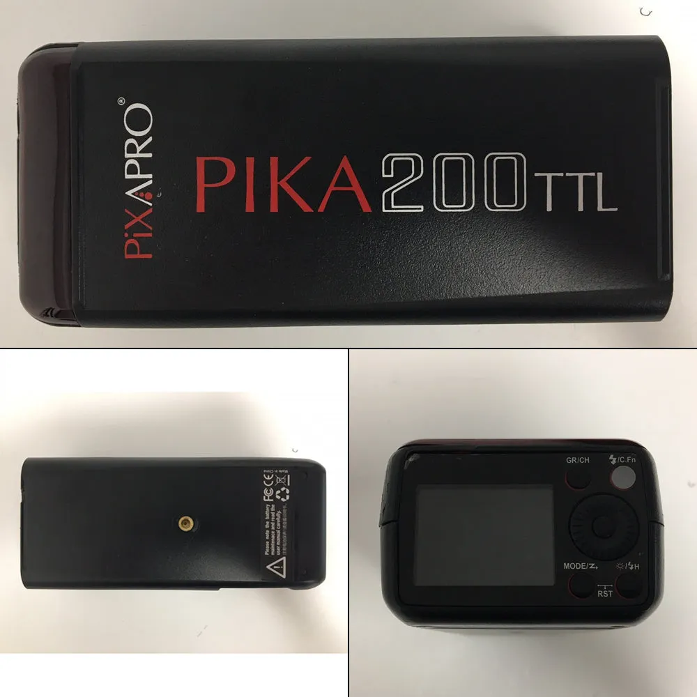 PIKA200 Portable Battery Powered TTL Mini Flash (Godox AD200) - Condition OK