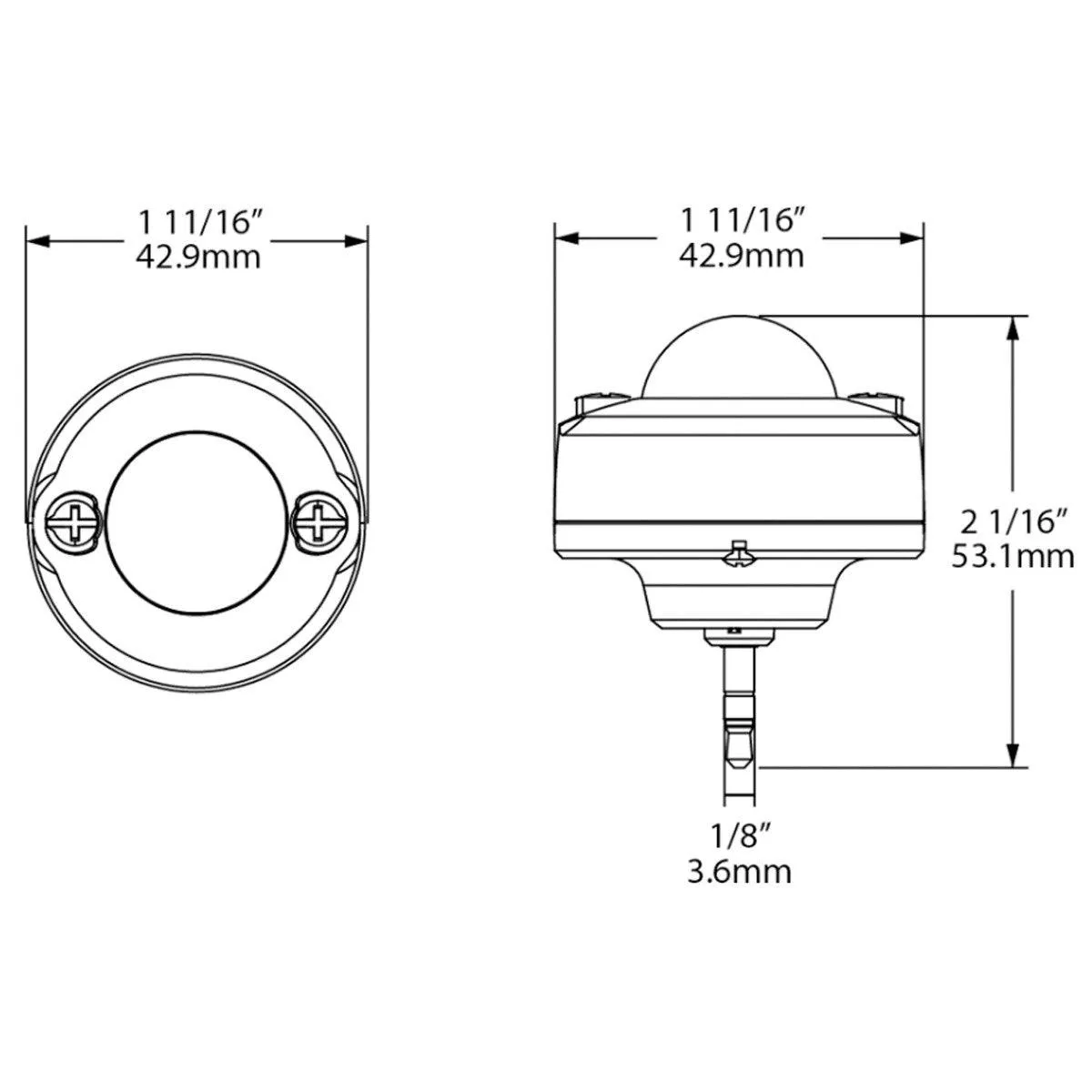 RAB SPIR-S Single Passive Infrared Sensor Motion Detection 15V