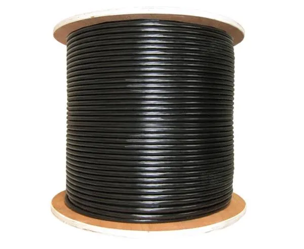 RG59 Siamese Direct Burial Coaxial Cable, 20 AWG BC, 95% BC Braid, 18/2 Stranded BC, CCTV