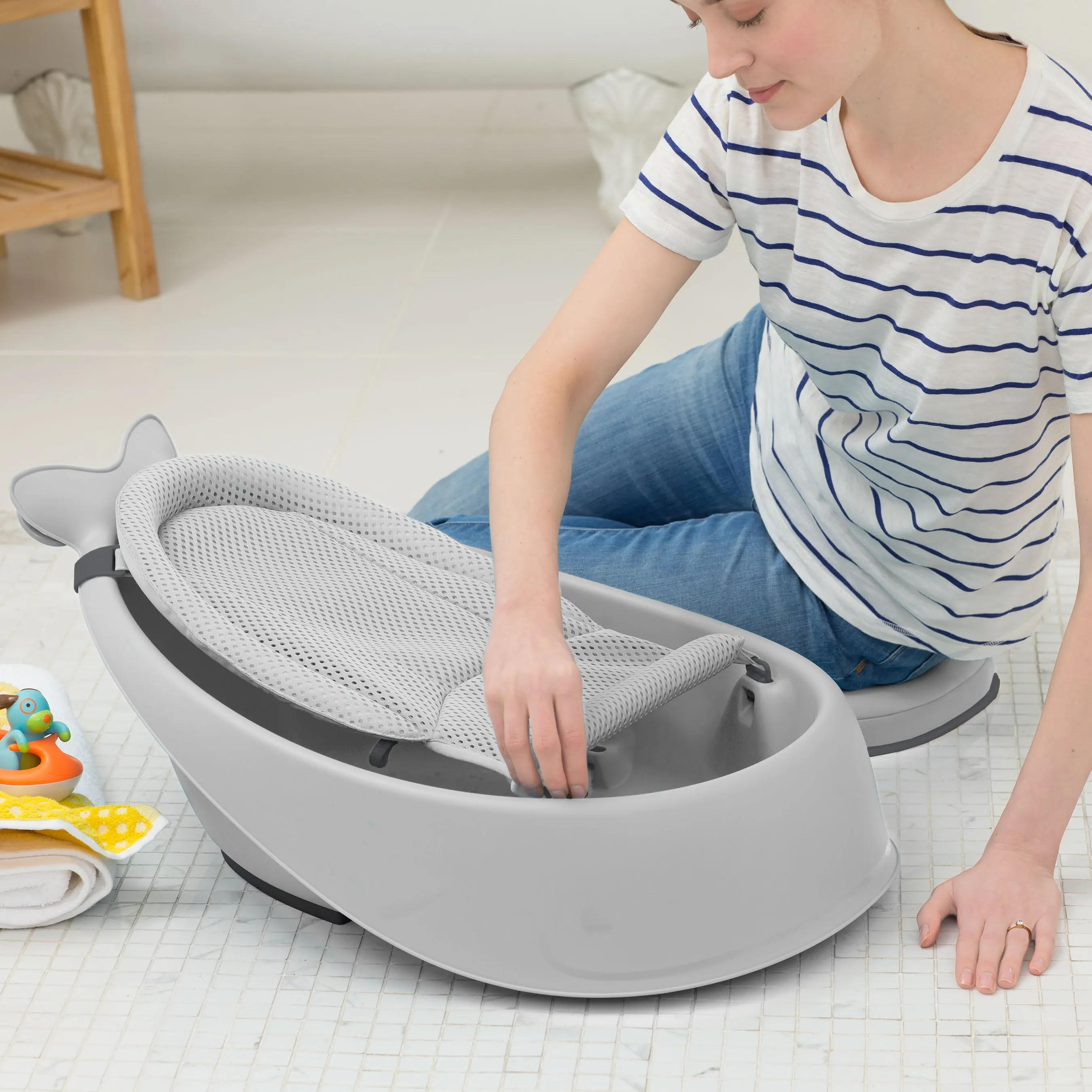 Skip Hop Moby Smart Sling 3 Stage Baby Bath - Grey