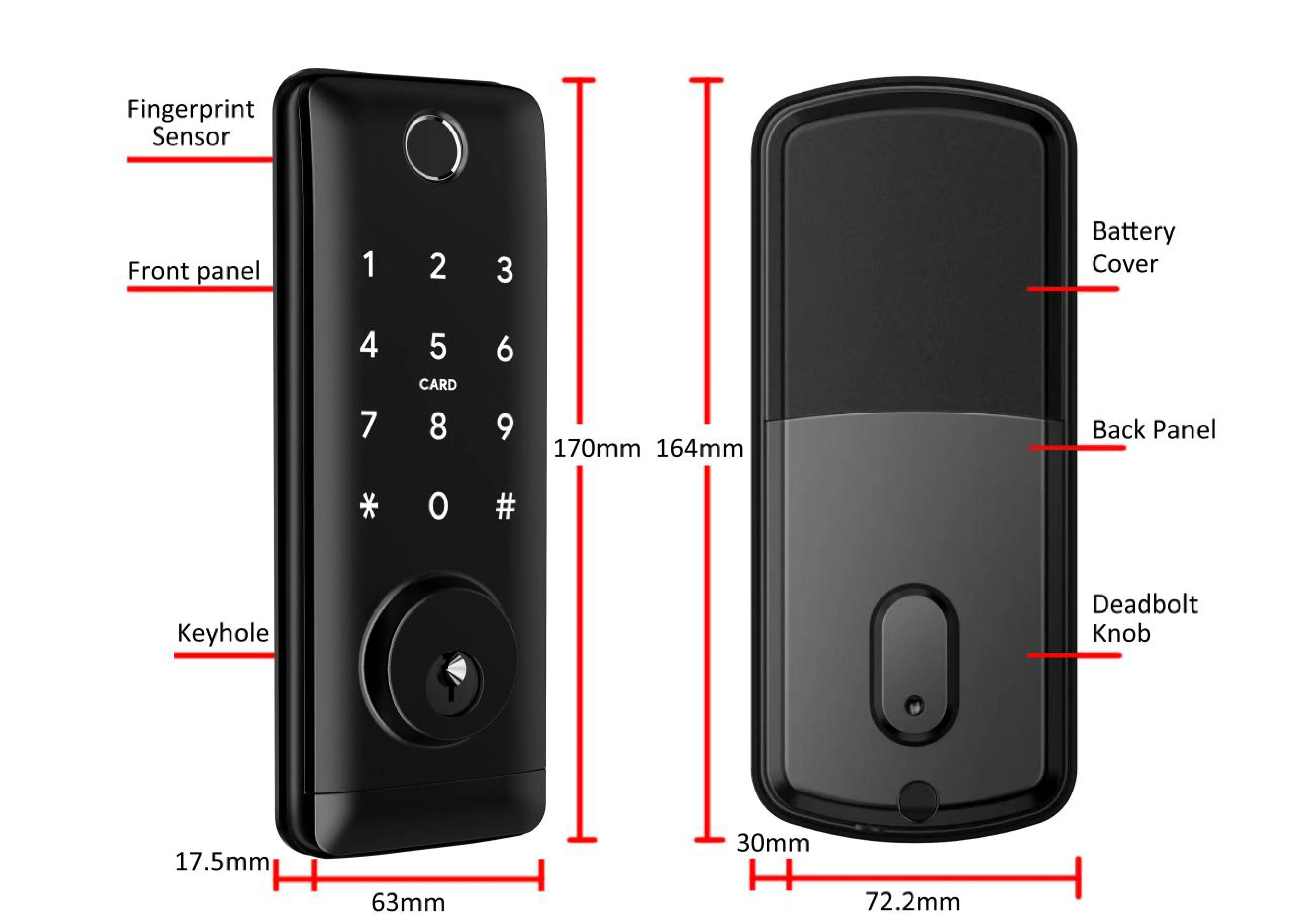 Smart Deadbolt – Single Cilinder-V180NXUS514