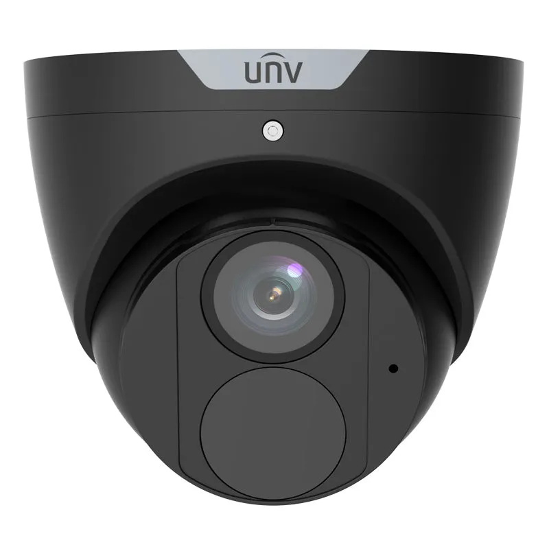 UNIVIEW IPC3618SR3-ADF28KM-G-BK: 8MP 4K LightHunter IR Fixed Turret Camera in Black