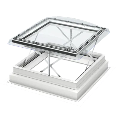 VELUX CSP 120120 S10G Flat Roof Smoke Ventilation Window 120 x 120 cm (including Polycarbonate Dome)