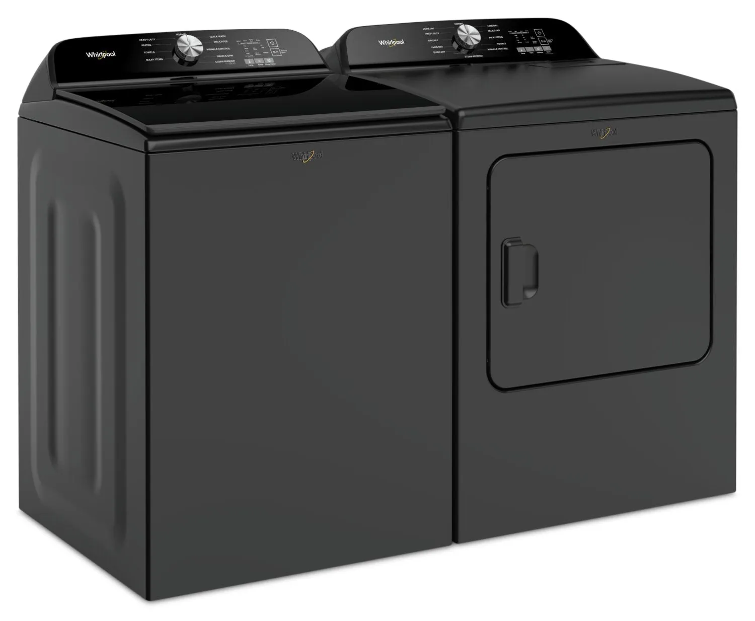 Whirlpool 6.1 Cu. Ft. Top-Load Washer with Removable Agitator and 7 Cu. Ft. Gas Dryer - WTW6157B/WGD6150B