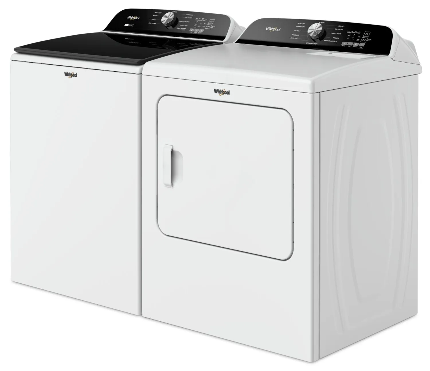 Whirlpool 6.1 Cu. Ft. Top-Load Washer with Removable Agitator and 7 Cu. Ft. Gas Dryer - WTW6157W/WGD6150W