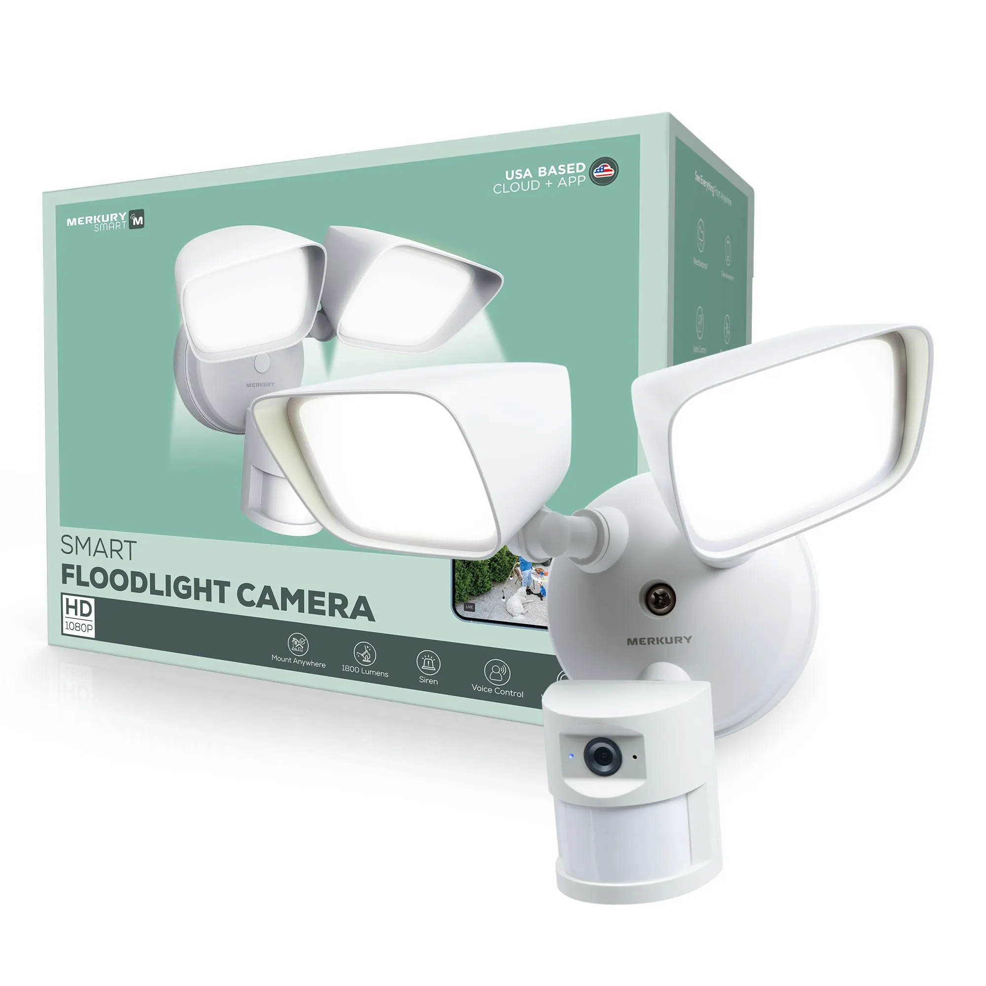 Wired Floodlight Camera with Spotlight