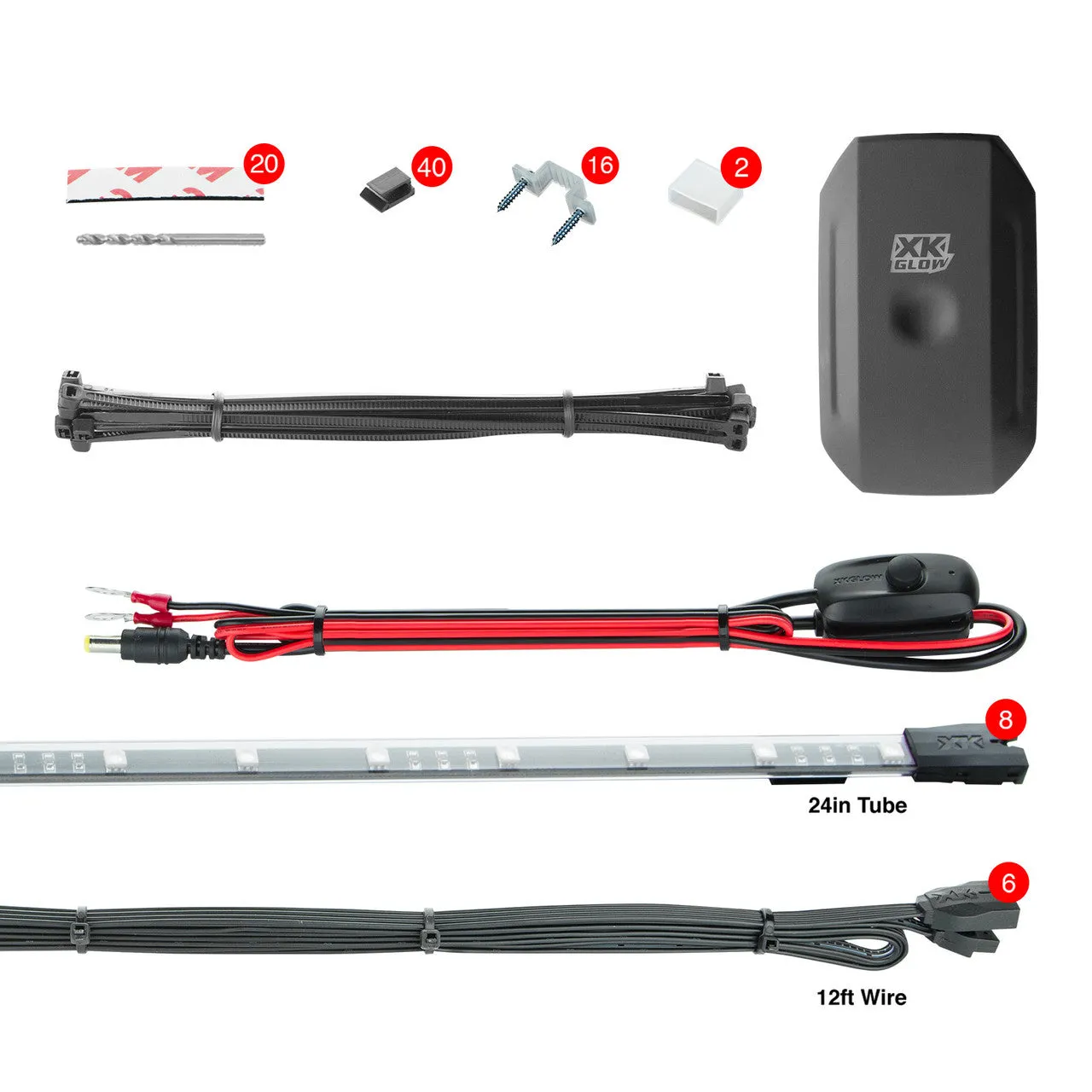 XKchrome Car Advanced Kit w/ Dual-Mode Dash Mount Controller - Mini/ Standard/ Advance/ Pro