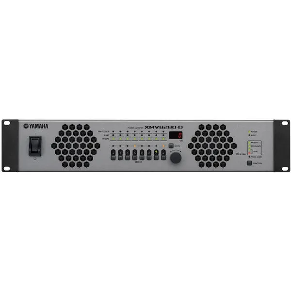 Yamaha XMV8280-D 8-channel 280W Power Amplifier with Dante